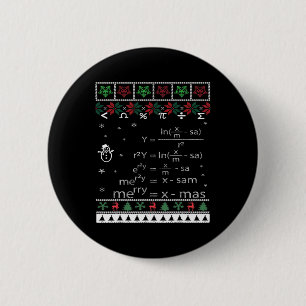 Chapa Redonda De 5 Cm Graciosos Math Teachers Navidades De Feliz Navidad