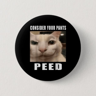 Chapa Redonda De 5 Cm Graciosos Memes De Gato Silly Para Los Diseños De 