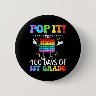 Chapa Redonda De 5 Cm Grado Pop It por 100 días Feliz 100° día de compra