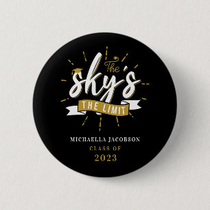 Chapa Redonda De 5 Cm Graduación 2025 El Cielo Es El Límite Personalizad