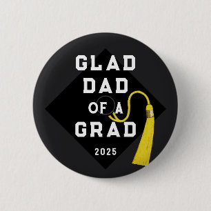 Chapa Redonda De 5 Cm Graduación Dad Keepsake Memento