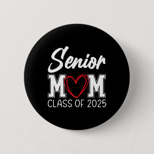 Chapa Redonda De 5 Cm Graduación De 2025 De Senior Mom Cl