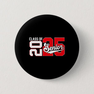 Chapa Redonda De 5 Cm Graduación de la promoción de 2025 Senior 2025 Reg
