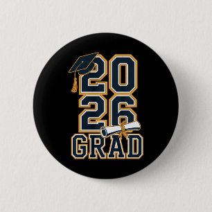 Chapa Redonda De 5 Cm Graduación de la promoción de 2026 Diseño de gradu