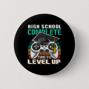 Chapa Redonda De 5 Cm Graduación secundaria de videojuegos completos de