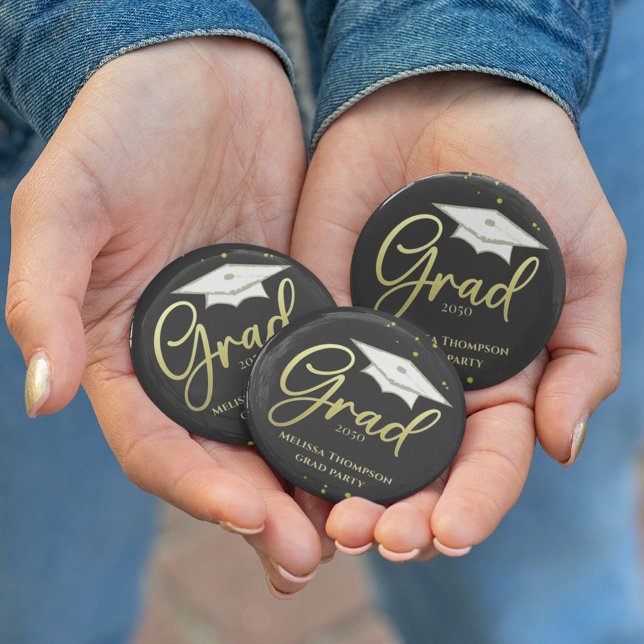 Chapa Redonda De 5 Cm Graduado Fiesta de guión de graduación de grado de (Subido por el creador)