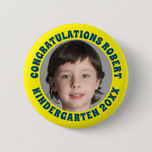 Chapa Redonda De 5 Cm Graduate Kindergarten Felicitaciones Foto