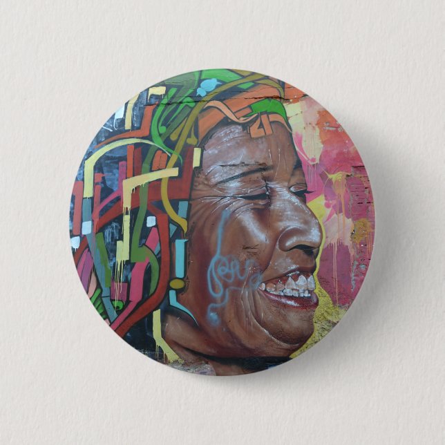 Chapa Redonda De 5 Cm Graffiti Artwork Face (Anverso)