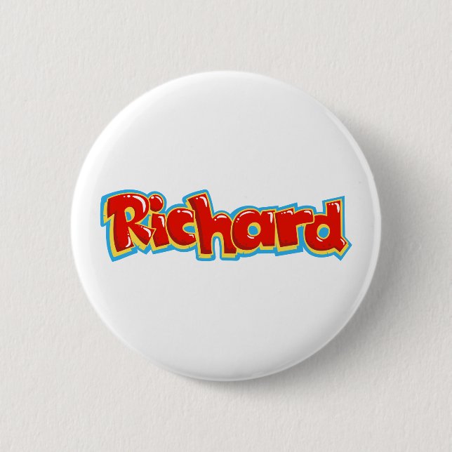 Chapa Redonda De 5 Cm Graffiti de Richard (Anverso)