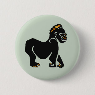 Chapa Redonda De 5 Cm Gráfico de Guay - GORILLA - Vida salvaje - Primado