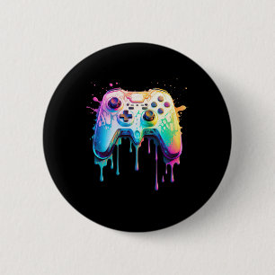 Chapa Redonda De 5 Cm Gráfico de jugador de videojuegos - Amante de vide