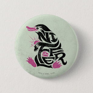 Chapa Redonda De 5 Cm Gráfico de tipografía NIFFLER™