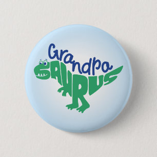 Chapa Redonda De 5 Cm Gráfico del abuelo Saurus