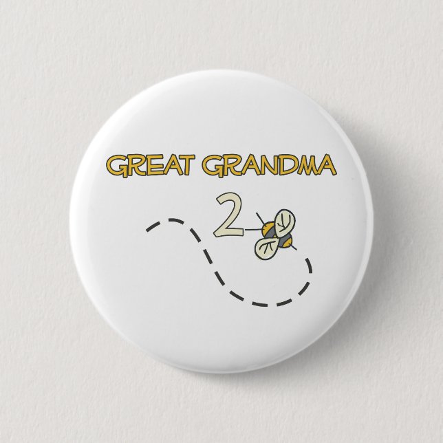 Chapa Redonda De 5 Cm Gran abeja de la abuela 2 (Anverso)