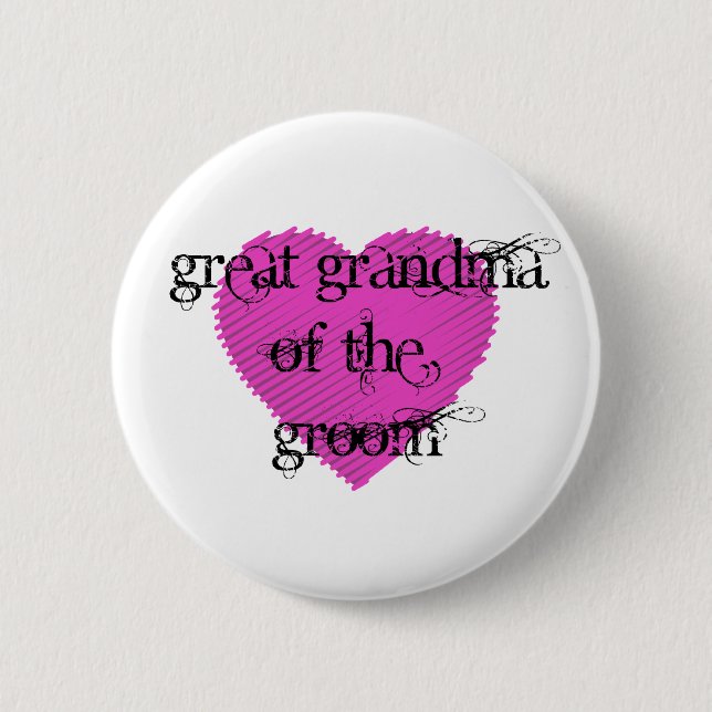 Chapa Redonda De 5 Cm Gran Abuela del Groom (Anverso)