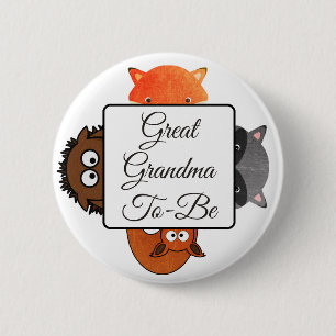 Chapa Redonda De 5 Cm Gran Abuela Para Ser Tema De Botones Fox Woodlands