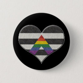 Chapa Redonda De 5 Cm Gran bandera del Orgullo LGBT de color con hielo