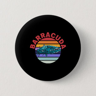 Chapa Redonda De 5 Cm Gran Biracuda Cuda Pesca Fauna Silvestre Agua Sala