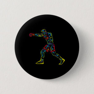 Chapa Redonda De 5 Cm Gran Boxer Boxer Boxing Deportes Boxeo Gráfico Lo