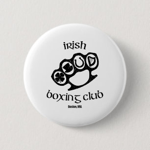 Chapa Redonda De 5 Cm Gran Club de Boxeo Irlandés Boston Fighting Pub St