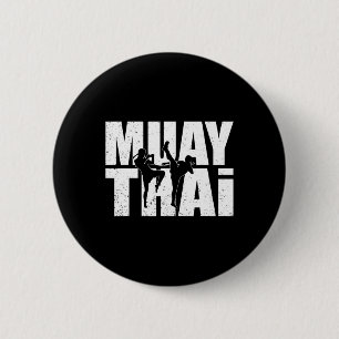 Chapa Redonda De 5 Cm Gran diseño de Muay Thai luchador de Mma entrenami