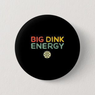 Chapa Redonda De 5 Cm Gran energía de dink pickleball divertido amante d