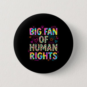 Chapa Redonda De 5 Cm Gran fan de la camiseta de la igualdad de la prote