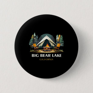 Chapa Redonda De 5 Cm Gran Lago de Big Bear California Recuerdo Senderis