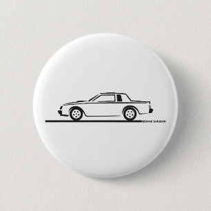 Chapa Redonda De 5 Cm Gran Nacional de Buick en 1987