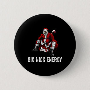 Chapa Redonda De 5 Cm Gran Nick Energy Fun Santa Navidades 3