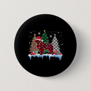 Chapa Redonda De 5 Cm Gran Perro Pirineos Árbol Luces de Navidad Diversi