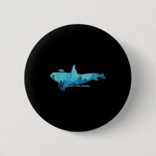 Chapa Redonda De 5 Cm Gran protección del medio ambiente de las ballenas