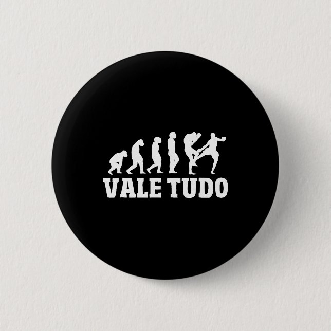 Chapa Redonda De 5 Cm Gran Vale Tudo Evolution Design Mma Kickboxing (Anverso)