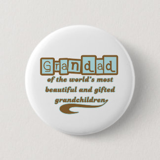 Chapa Redonda De 5 Cm Grandad de nietos dotados
