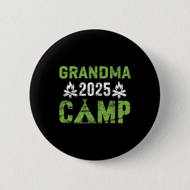 Chapa Redonda De 5 Cm Grandma Camp 2025 Family Vacation Summer Camping C (Anverso)