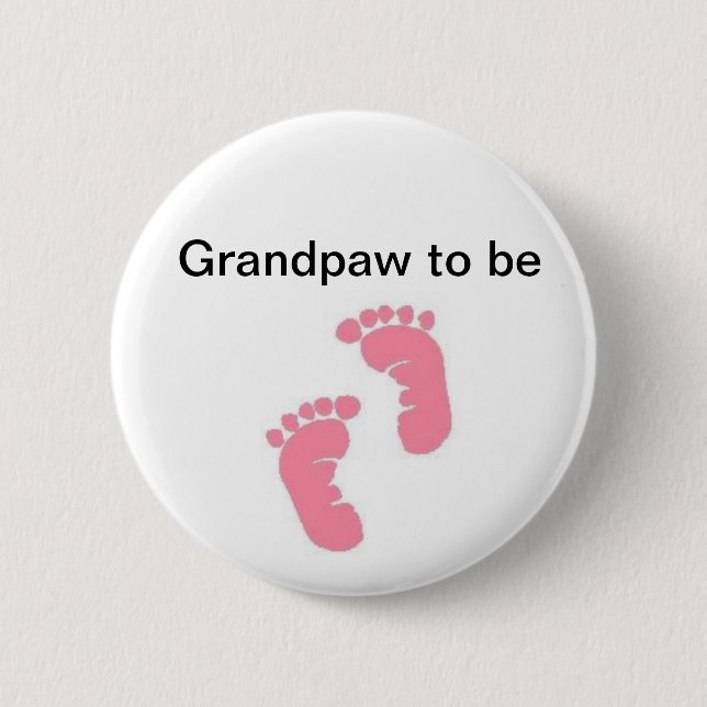 Chapa Redonda De 5 Cm Grandpaw a ser (Anverso)