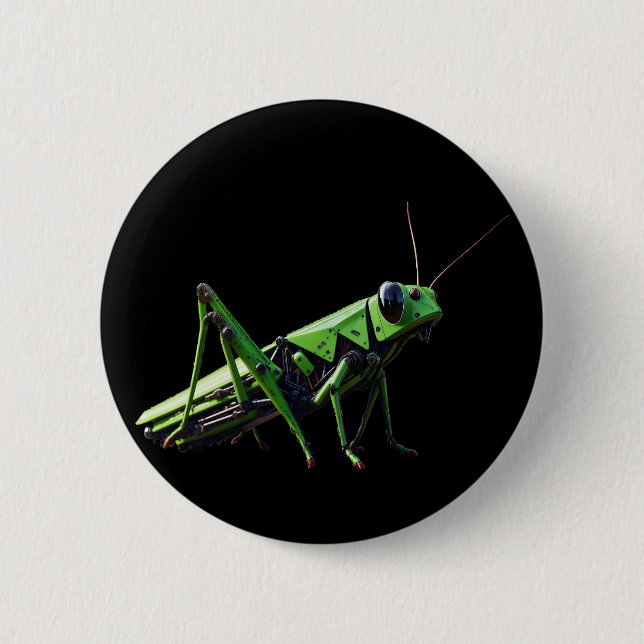 Chapa Redonda De 5 Cm Grasshopper mecánico (Anverso)