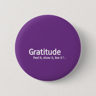 Chapa Redonda De 5 Cm Gratitud - pensamiento Shapers™