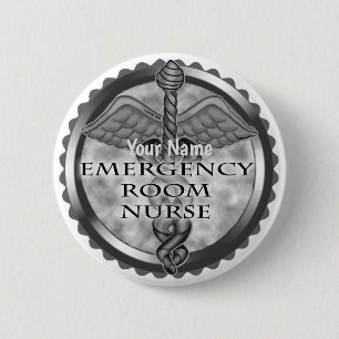 Chapa Redonda De 5 Cm Gray ER Nurse