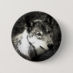 Chapa Redonda De 5 Cm Gray Wolf