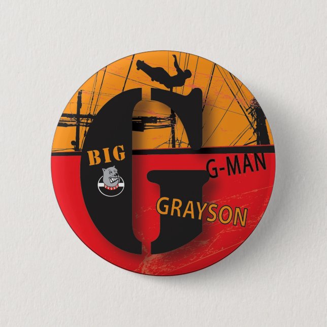 Chapa Redonda De 5 Cm grayson (Anverso)