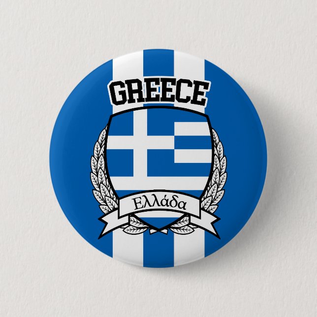 Chapa Redonda De 5 Cm Grecia (Anverso)