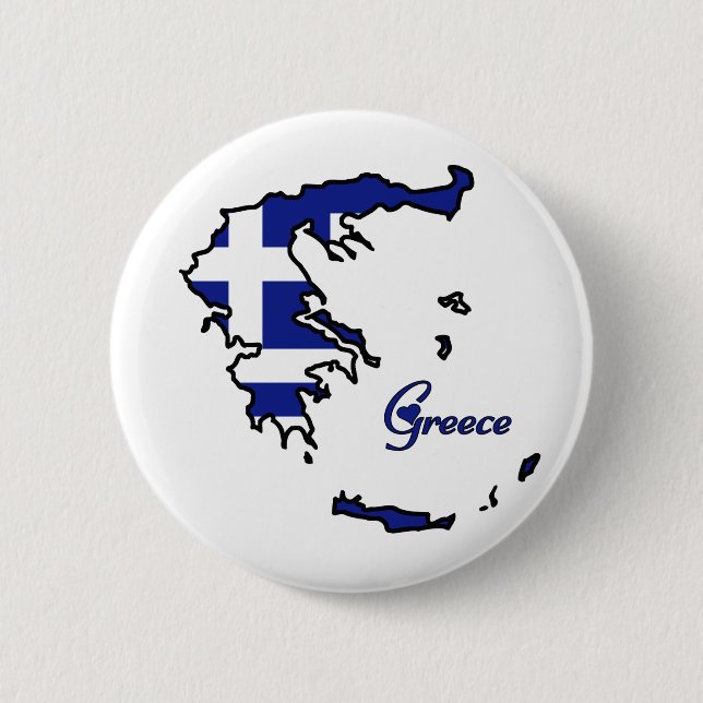 Chapa Redonda De 5 Cm Grecia fresca (Anverso)