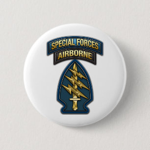 Chapa Redonda De 5 Cm Green Berets SSI Special Edition