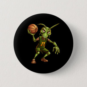Chapa Redonda De 5 Cm Grhopper de baloncesto
