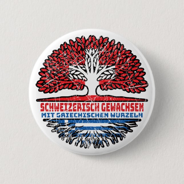 Chapa Redonda De 5 Cm Griechisch Schweizer Schweiz Griechenland (Anverso)
