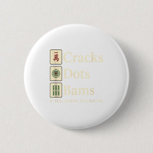 Chapa Redonda De 5 Cm Grietas puntos bams si sabes mamás mahjong reina d