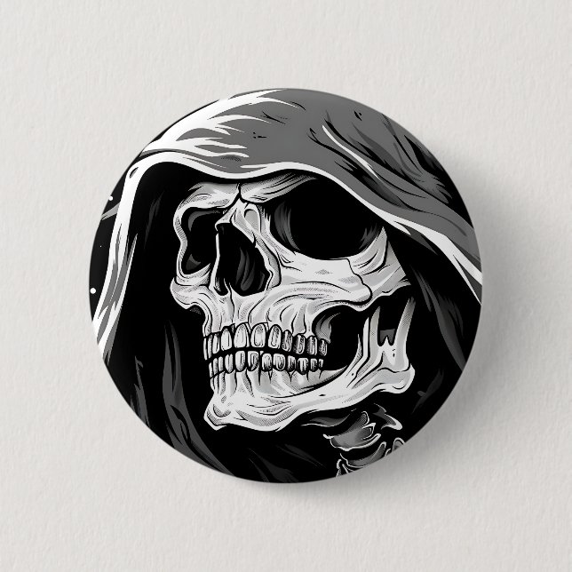 Chapa Redonda De 5 Cm Grim Reaper (Anverso)
