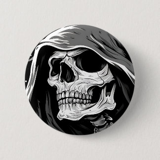 Chapa Redonda De 5 Cm Grim Reaper