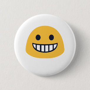 Chapa Redonda De 5 Cm Grinning Emoji